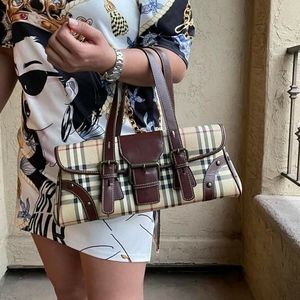 Burberry Authentic Vintage Canvas Purse